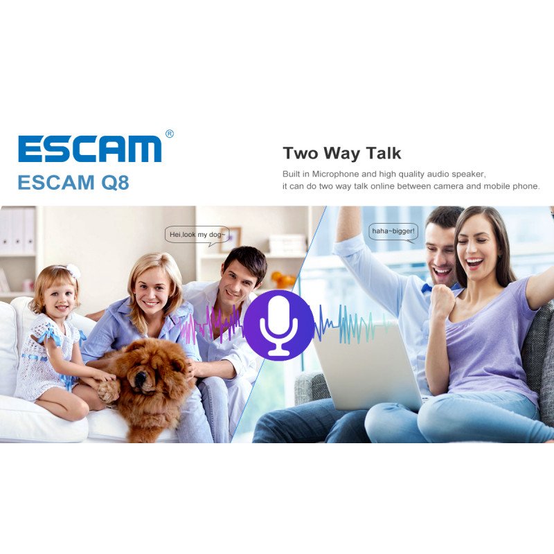 WiFi IP камера ESCAM Q8 B Fish eye WiFi IP камера ESCAM Q8 B Fish eye