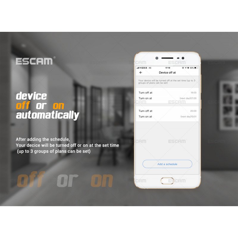 WiFi IP камера Escam QF 903 (3МП) WiFi IP камера Escam QF 903 (3МП)