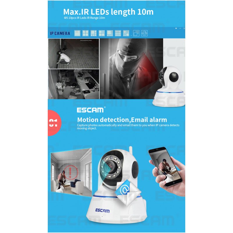 WiFi IP камера ESCAM QF002