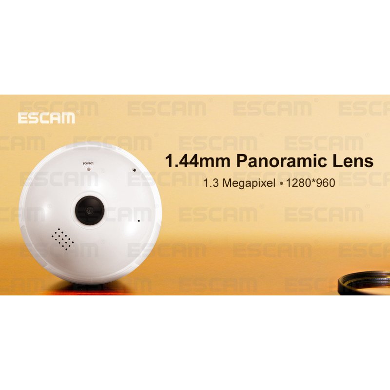 WiFi IP камера ESCAM QP136 960P HD LED Light Bulb