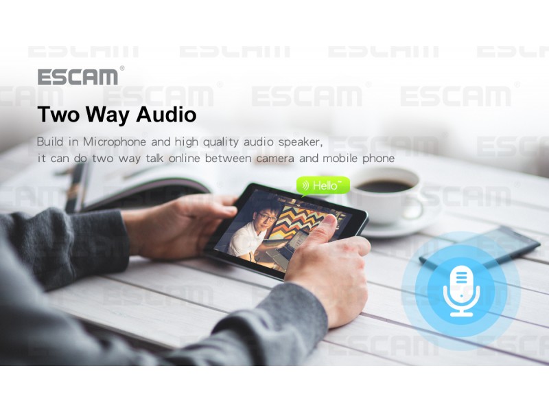 WiFi IP камера ESCAM QP136 960P HD LED Bulb Light