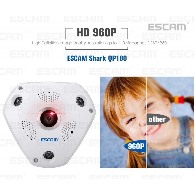 WiFi IP камера ESCAM QP180 Shark