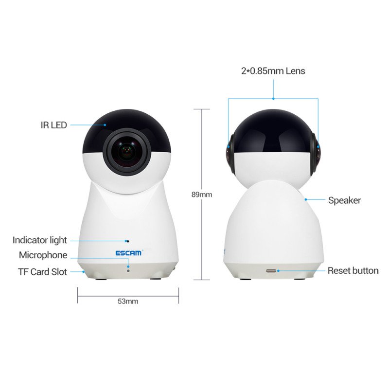 WiFi IP камера ESCAM QP720 WiFi IP камера ESCAM QP720